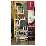 Several Step Ladders incl. Fiberglass