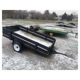 Utility Trailers incl. Single Axle Green and Yellow Utility