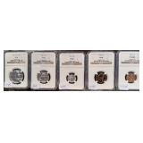 #1245 1956 Proof Set PF68, Penny PF68RD