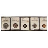 #1254 1964 Kennedy Proof Set PF68, Penny PF68RD