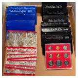 #1257 Lot of 23 incl. varying Proof Sets (1965, 1971, 1972, 1974, 1974, 1976, 1977, 1978, 1979, 1980