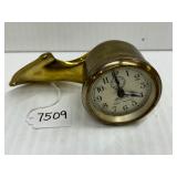 #7509 Stewart Rim Wind Clock with mount for Model T- Brass