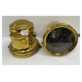 #7528 Original Ford Model T Bass Acetylene Headlights- Edmunds & Jones Model 466