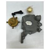 #7557 Early Timing Cover 2 pc timer with arm and oil cap group #1