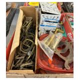 #7667 Misc. Assortment of Brass incl. Hinges, Valve Covers, etc