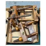 #1615 1(3) Wood Plow Planes incl. Rare 1829-1830 Collins & Robbins, etc. #1615 1(3) Wood Plow Planes incl. Rare 1829-1830 Collins & Robbins, etc.