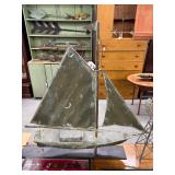 #1630 Antique Cooper Sailboat Weatherva #1630 Antique Cooper Sailboat Weatherva