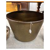 #1638 Large Antique Brass kettle / apple #1638 Large Antique Brass kettle / apple