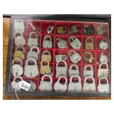 #1644 Large Vintage Padlocks Lot in Disp #1644 Large Vintage Padlocks Lot in Disp