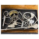 #1646 Black Tray of Shackles, Scale, Cuf #1646 Black Tray of Shackles, Scale, Cuf