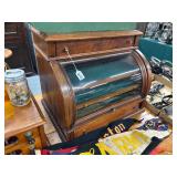 #1656 Antique Walnut Roll Top Spool Cabi #1656 Antique Walnut Roll Top Spool Cabi