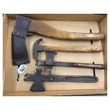 #1665 Misc. Axle, Hatchet Hammer Lot #1 #1665 Misc. Axle, Hatchet Hammer Lot #1