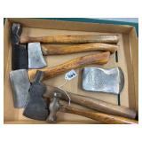 #1666 Misc. Axle, Hatchet Hammer Lot #2 #1666 Misc. Axle, Hatchet Hammer Lot #2
