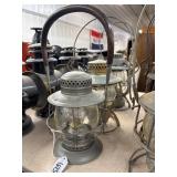 #1675 Group of 3 Railroad Style Lanters #1675 Group of 3 Railroad Style Lanters