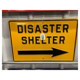#1700 Disaster Shelter Sign- Single Sided #1700 Disaster Shelter Sign- Single Sided
