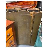 #1708 Primitive Green Painted Cupboard #1708 Primitive Green Painted Cupboard
