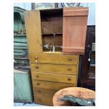 #1712 Antique Shaker Style Door and Drawer Chest Cupboard #1712 Antique Shaker Style Door and Drawer Chest Cupboard