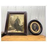 #1734 George Washington & Abraham Lincoln Portraits in Frames #1734 George Washington & Abraham Lincoln Portraits in Frames