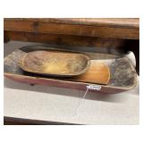 #1743 Lot of 3 Antique Primitive Bread Bowls #1743 Lot of 3 Antique Primitive Bread Bowls