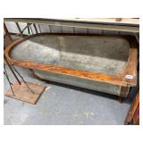 #1757 Antique Tin Tube with Oak Brim #1757 Antique Tin Tube with Oak Brim