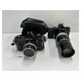 #1787 Lot of 2 Incl. Nikkormat FT3 #6125985 35 mm ( SLR) Camera with a Nikko- H Auto Lens 1:35 F-28m #1787 Lot of 2 Incl. Nikkormat FT3 #6125985 35 mm ( SLR) Camera with a Nikko- H Auto Lens 1:35 F-28m