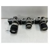 #1789 Lot of 3 Incl. Nikkormat FT #4285165 with a Nikkor -S 1:1.4 f-50mm lens, Nikkormat FT 4715692 #1789 Lot of 3 Incl. Nikkormat FT #4285165 with a Nikkor -S 1:1.4 f-50mm lens, Nikkormat FT 4715692