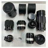 #1796 Lot of 8 Lens Incl. Soligor MC Auto Tele Converter 2 / to Fit Konica, Nikkor-H- Auto 1:18 f-85 #1796 Lot of 8 Lens Incl. Soligor MC Auto Tele Converter 2 / to Fit Konica, Nikkor-H- Auto 1:18 f-85
