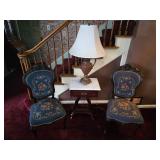 Antique Embroidered Chairs