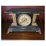 Black Pillar Mantle Clock #2