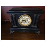 Black Pillar Mantle Clock #3