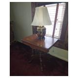 Nice Parlor Table with Lamp