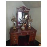 Vanity with Mirror, French Style Candle Sticks