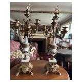 French Gold Gilded Candelabras 