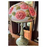 Close up of Lamp with Floral Shade