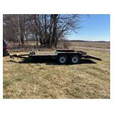 Dual Axle Beaver Tail Car hauler / Equipment Trailer