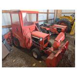 Allis Chalmers 718 Hydro Garden tractor with snow attachment
