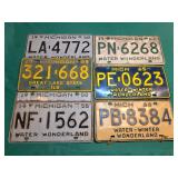 50's -60's License Plates