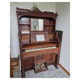Antique Reed Organ with mirror