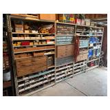 Lots of Heavy Duty Shelving full of hardware