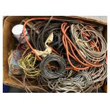 Large Box of Cables, Extension, Wire, etc.