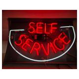 Self Service Neon Sign