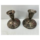 Sterling Candle Stick Holders 