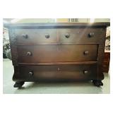 American Empire Chest of Drawers Dresser 
