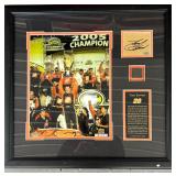 Mounted & Framed Photo & Piece of Tolire From Tony Steward #20