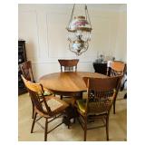 Spindle Back Oak Dining Set