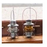 Vintage Railroad Lanters incl. Amber Globe