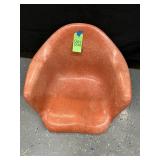 #802 Cole Steele Salmon Fiberglass Shell Chair 