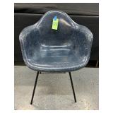 #808 Herman Miller /Eames Dark Blue Fiberglass Arm Shell Chair 