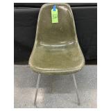 #823 Herman Miller/Eames Green Fiberglass Arm Side Shell Chair 