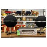 #830 Grundig Style Audio-Rama Bullet Speakers & Sony Fm Stereo  Fm-AM Receiver STR-6065 